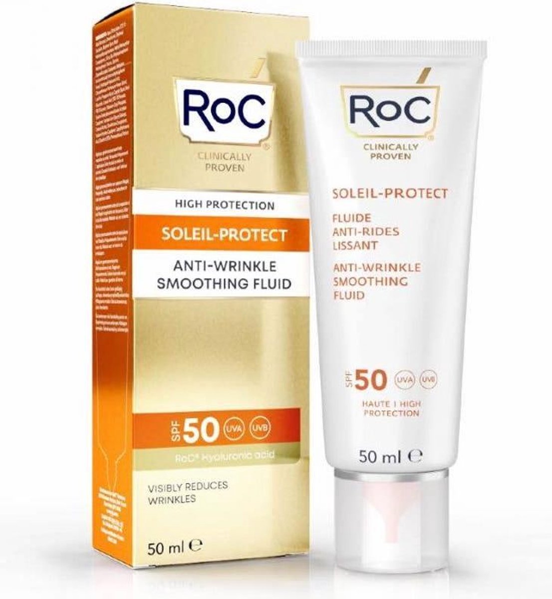 Roc Soleil-Protect Anti-Wrinkle Smoothing Fluid SPF 50 Zonnecrème 50ml