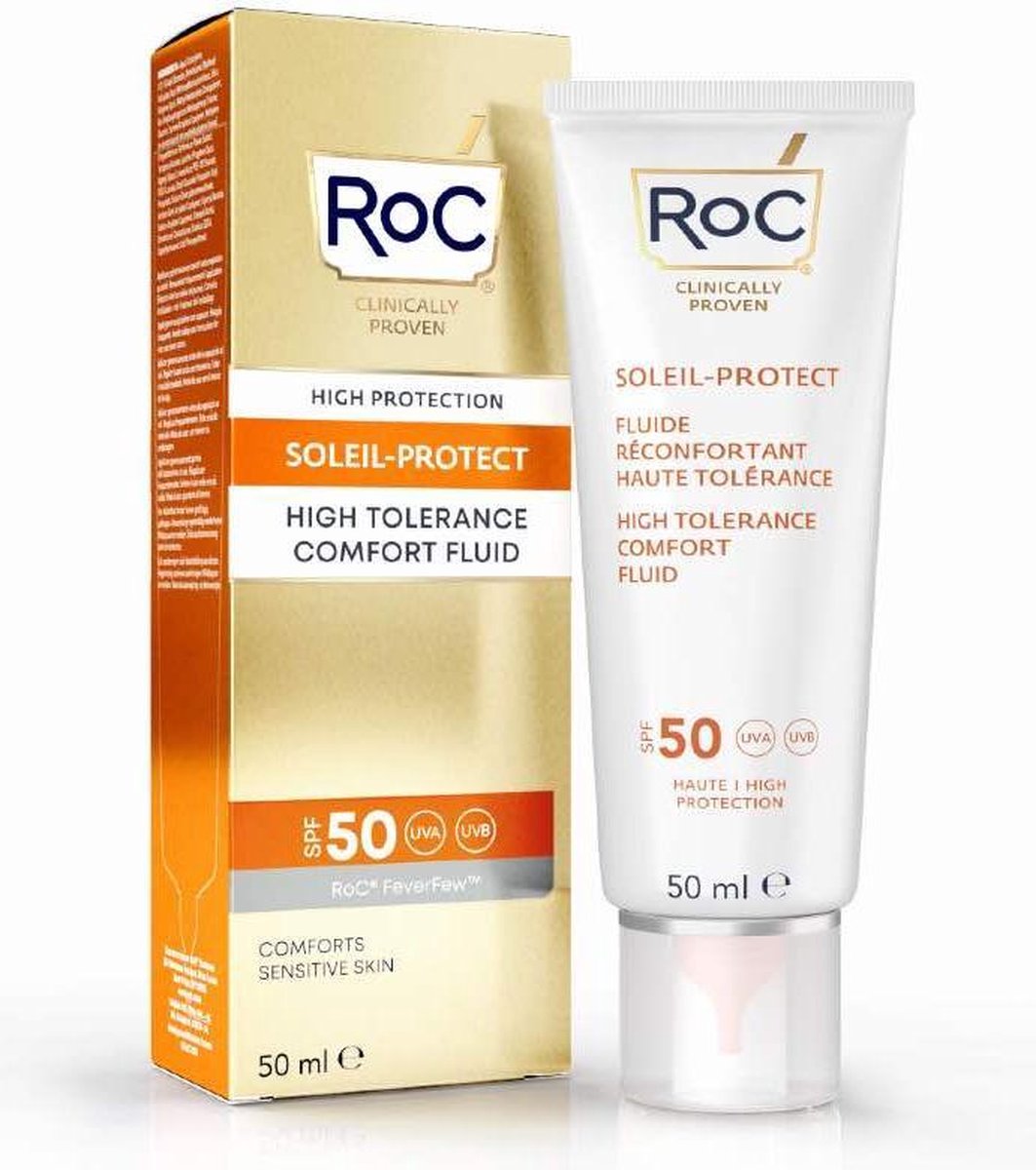 Roc Soleil-Protect High Tolerance Comfort Fluid SPF 50 Zonnecrème 50ml