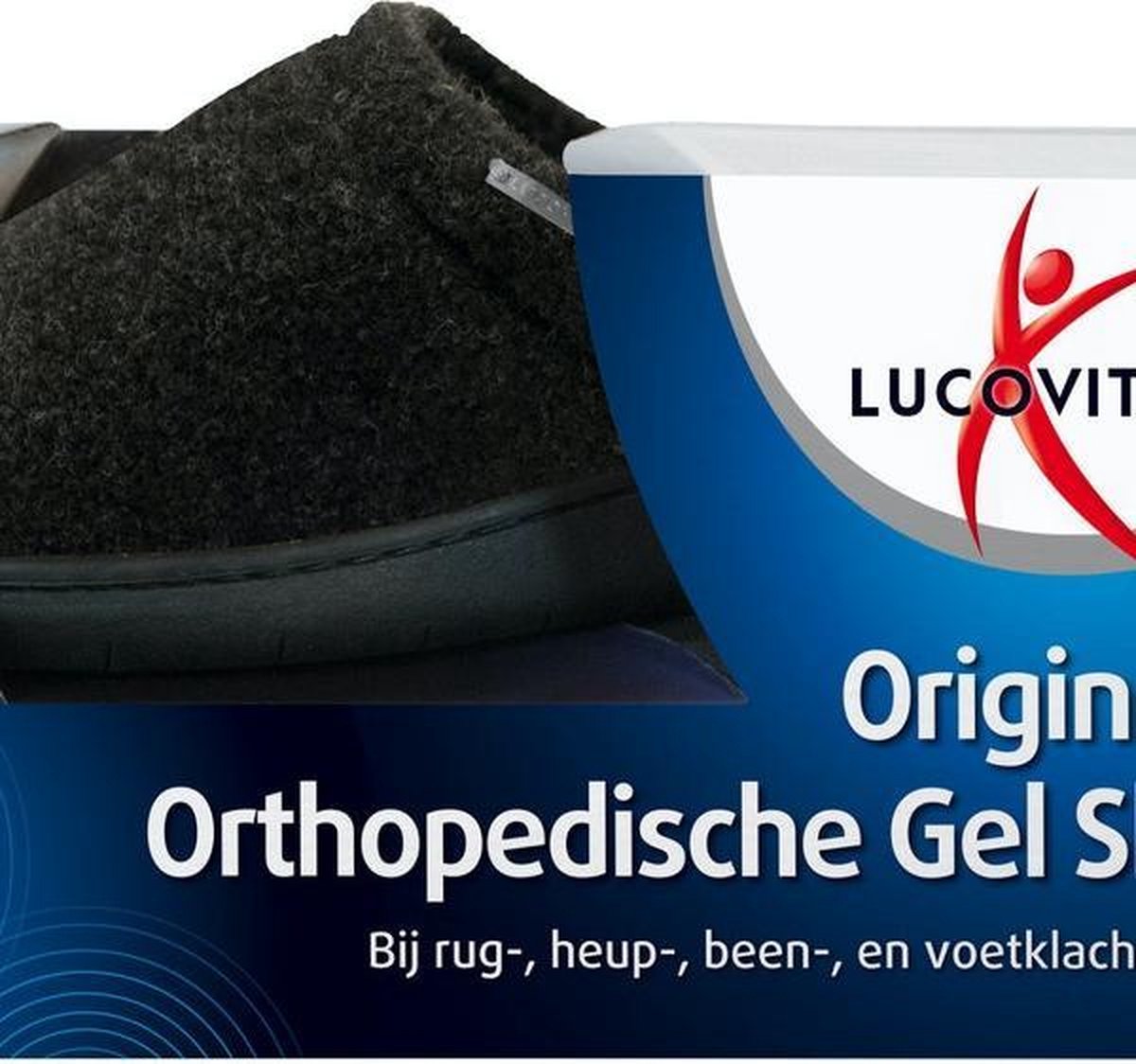 Lucovitaal Orthopedische Gel Sloffen - Maat 44-45 - Zwart