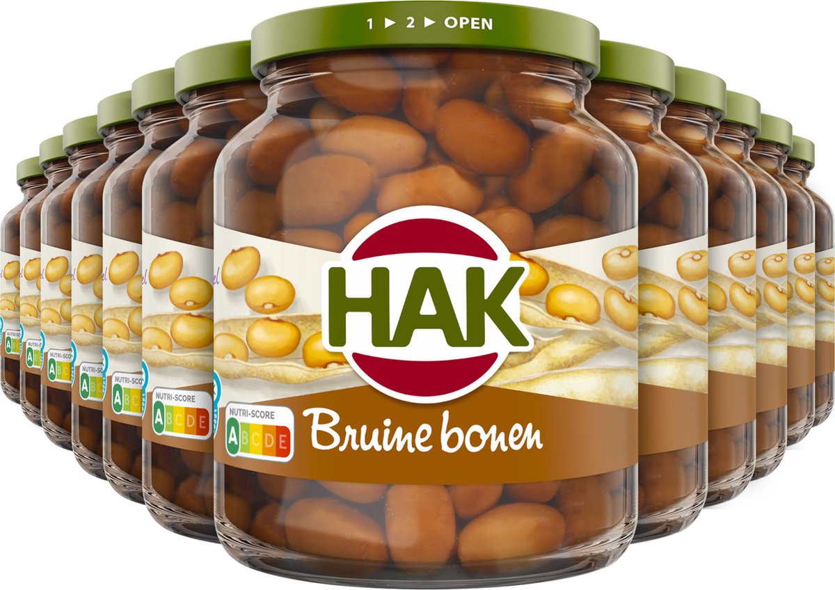 Hak -e Bonen - 12x 370g - Bruin