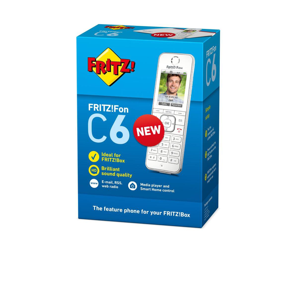 FRITZ! AVM !Fon C6 International inalámbrico - Teléfono DECT