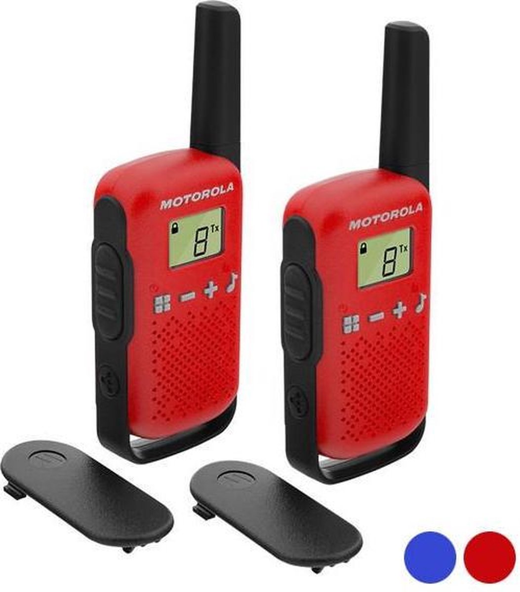 Motorola T42 4Km 16 Canales - Walkie Talkie - Rood