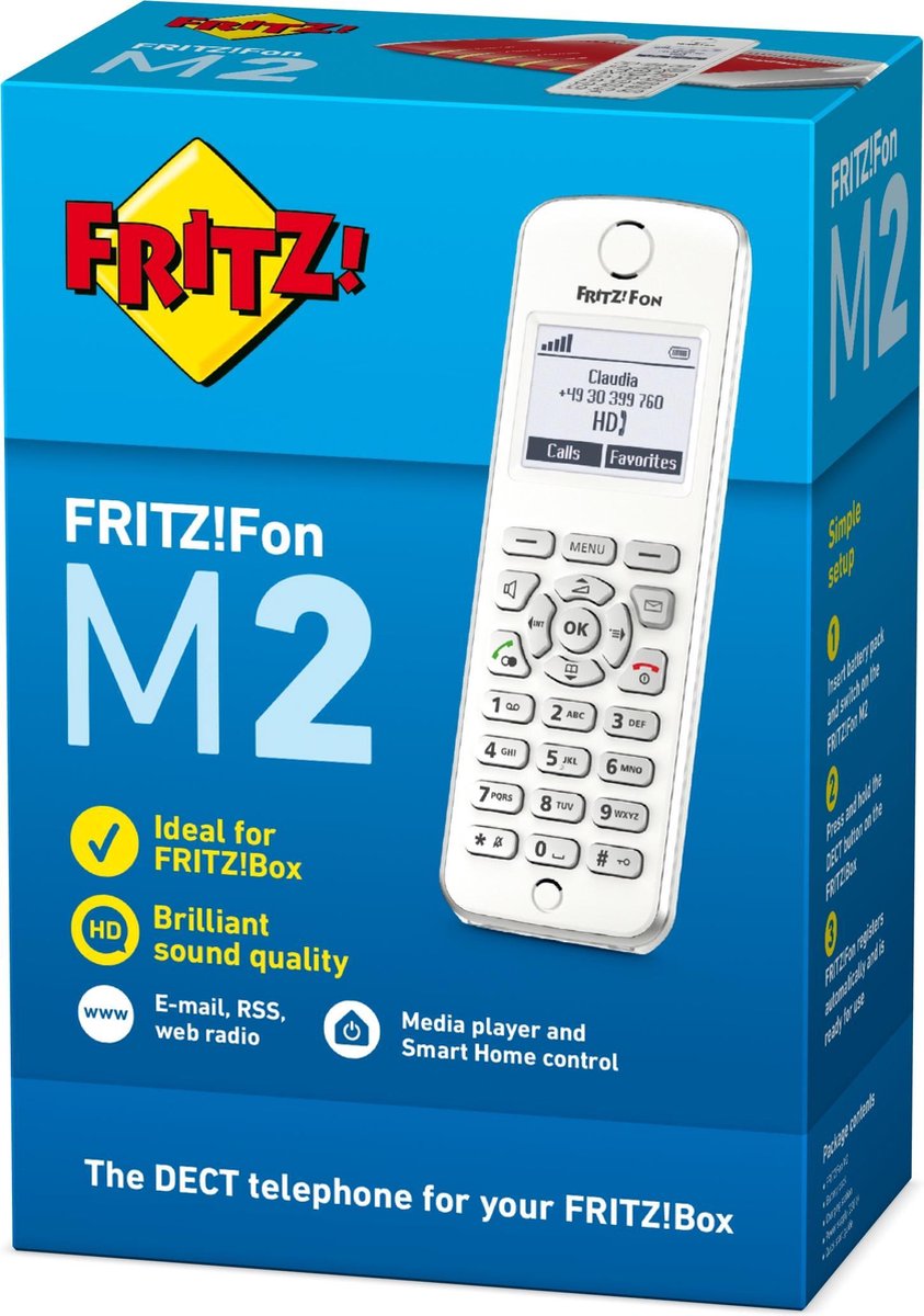 FRITZ! AVM !Fon M2 International inalámbrico - Teléfono DECT
