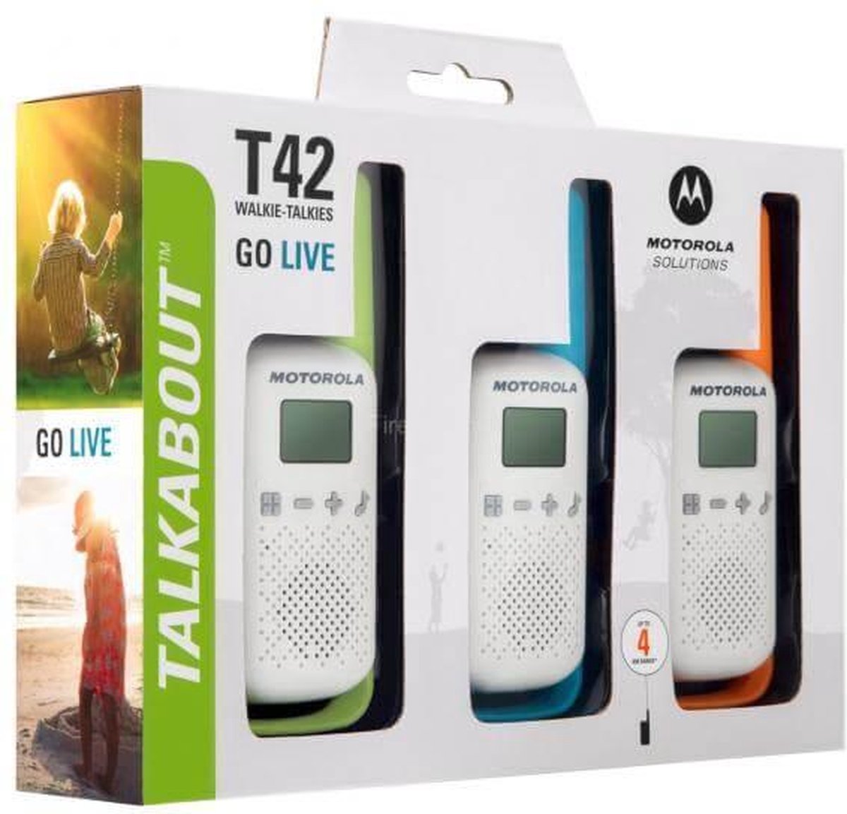Motorola T42 4Km 16 Canales Trio - Walkie Talkie