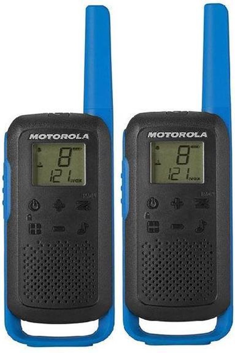 Motorola T62 8Km 16 Canales Dúo - Walkie Talkie - Blauw