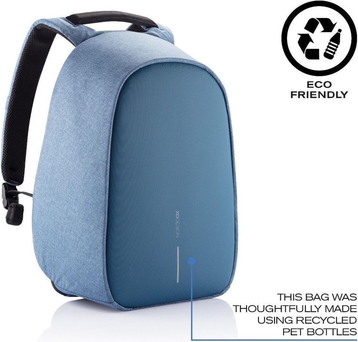 XD Design Bobby Hero Regular Anti-theft 15" Light Blue 18L