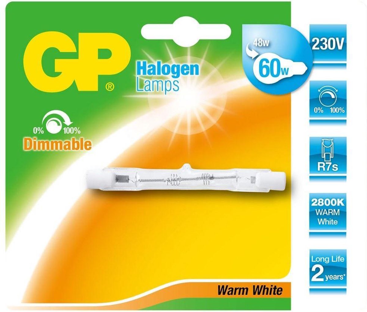 GP Lámpara / Bombilla halógena Lighting 060406-HLME1 - Wit