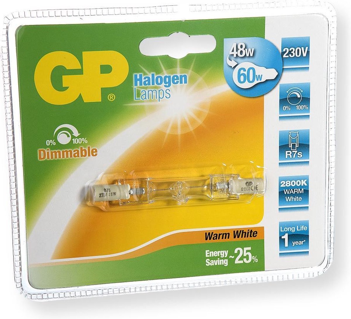 GP Lámpara / Bombilla halógena Lighting 060406-HLME1 - Wit