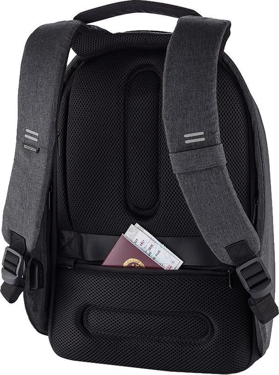 XD Design Bobby Hero Regular Anti-theft 15" Black 18L - Zwart
