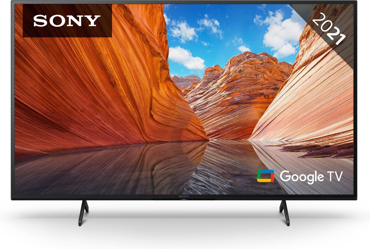 Sony Tv led 50'' kd-50x81j 4k uhd hdr smart tv - Zwart