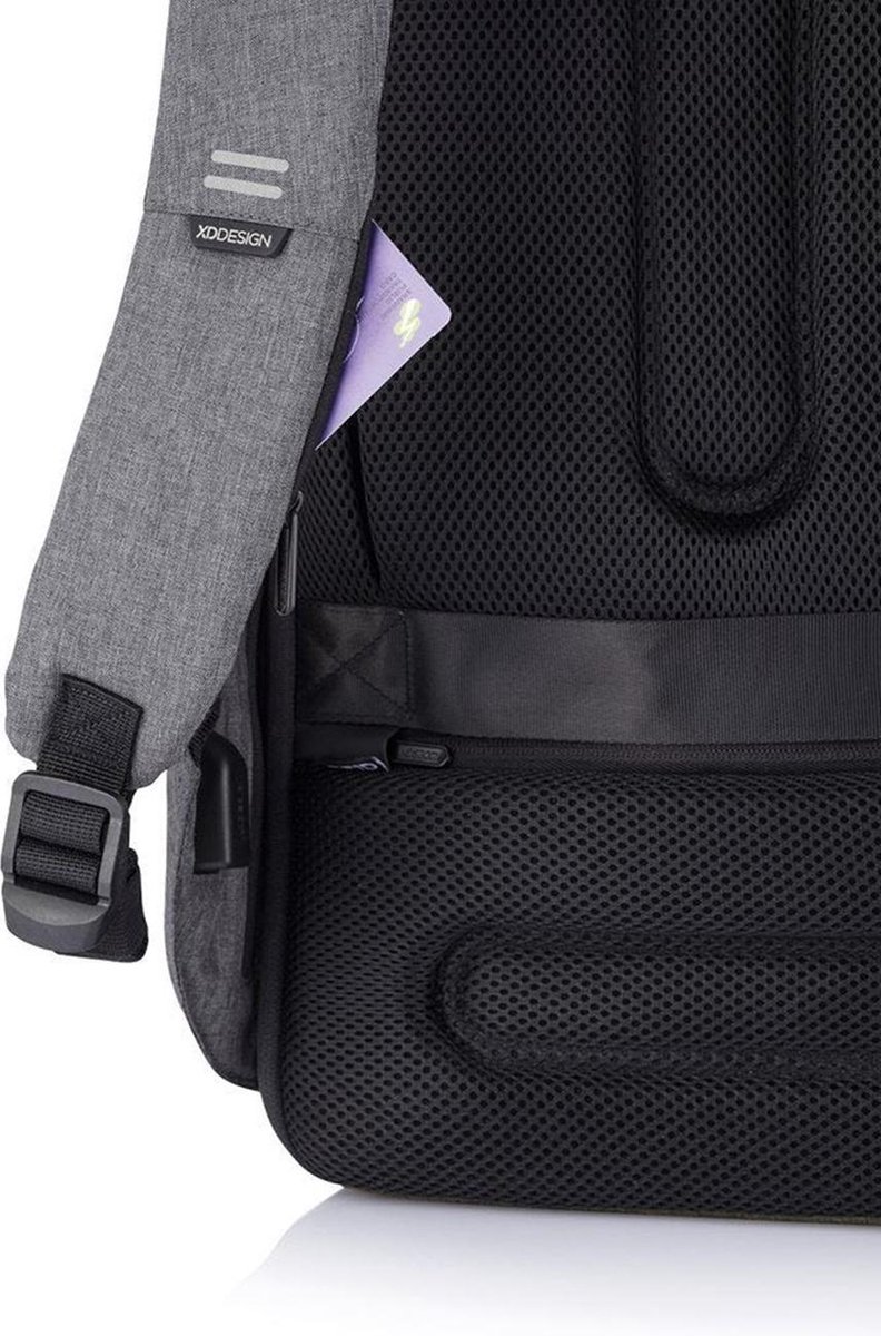 XD Design Bobby Hero Regular Anti-theft 15" Grey 18L - Grijs