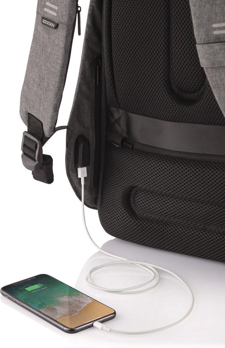 XD Design Bobby Hero Regular Anti-theft 15" Grey 18L - Grijs
