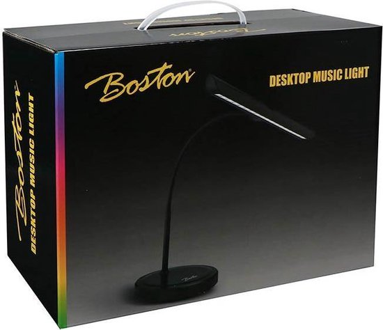 Boston PLM-180-BK pianolamp LED zwart met voeding