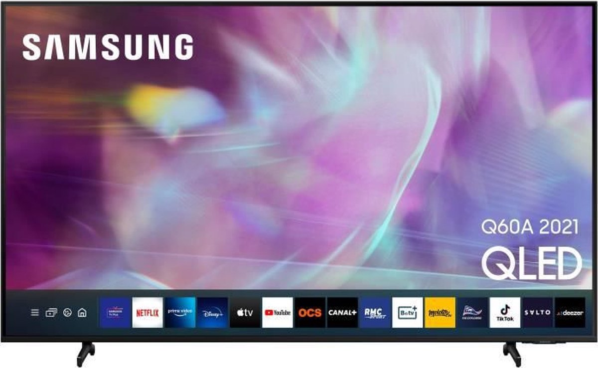 Samsung Tv qled 75'' qe75q60a 4k uhd hdr smart tv - Zwart