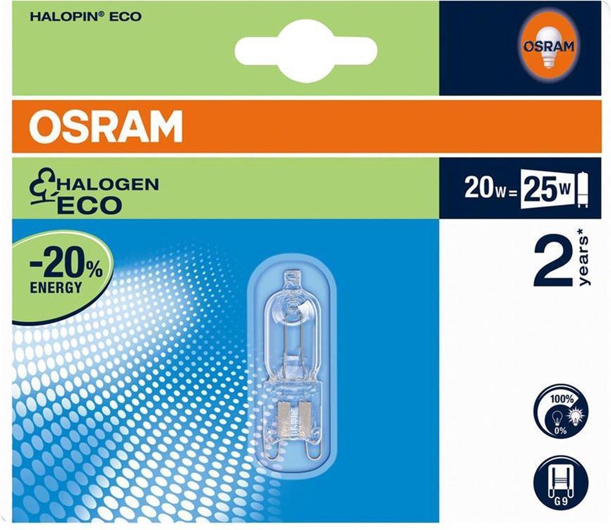 Osram Lámpara / Bombilla halógena Halopin Eco - Wit