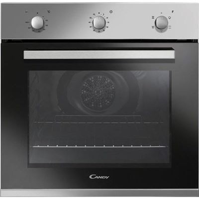 CANDY Horno FCP502X Horno eléctrico 65L A, Acero inoxidable horno - Negro