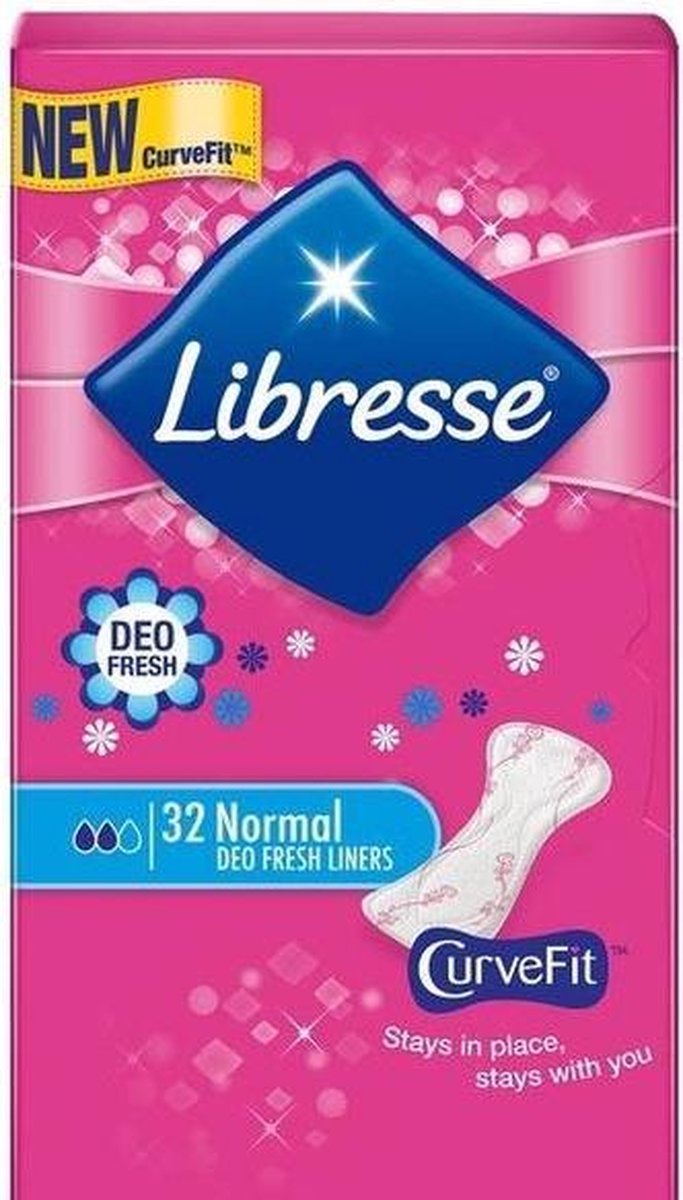 Libresse Inlegkruisjes Normaal Deo Fresh 30stuks