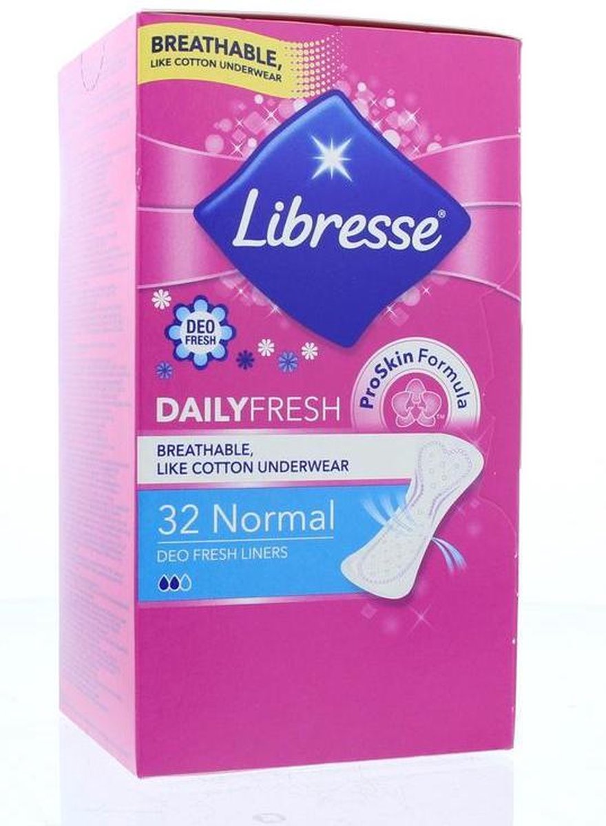 Libresse Inlegkruisjes Normaal Deo Fresh 30stuks
