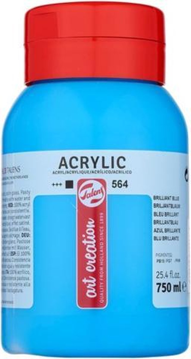 Talens acrylverf 750 ml 16,5 cma - Blauw