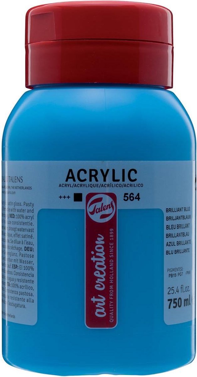 Talens acrylverf 750 ml 16,5 cma - Blauw