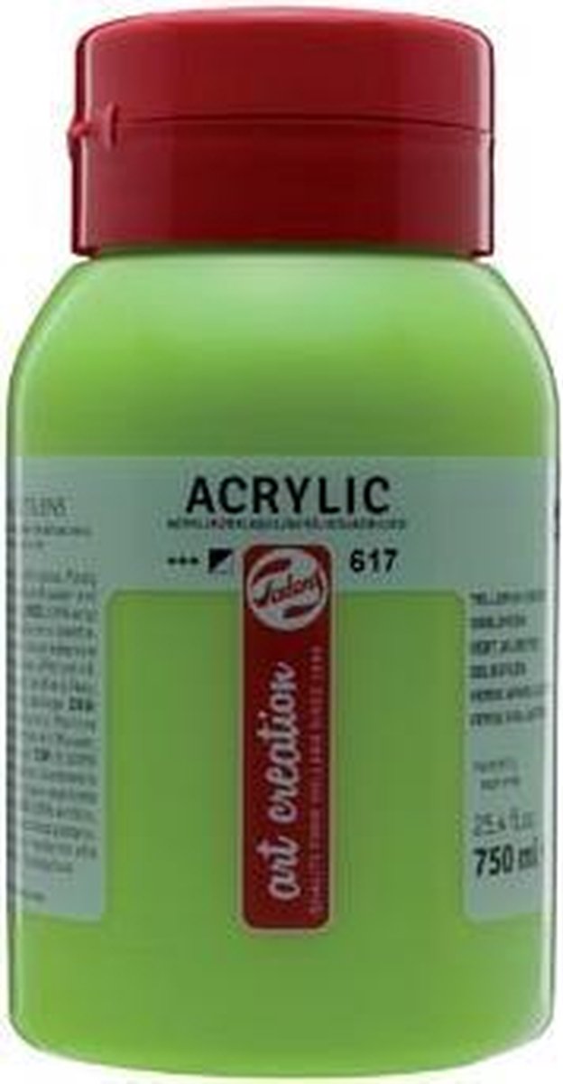 Talens acrylverf 750 ml 16,5 cm geel - Groen