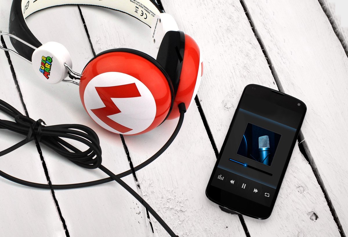 OTL Technologies OTL koptelefoon Super Mario Icon rood/wit junior