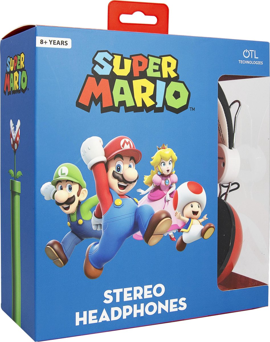 OTL Technologies OTL koptelefoon Super Mario Icon rood/wit junior