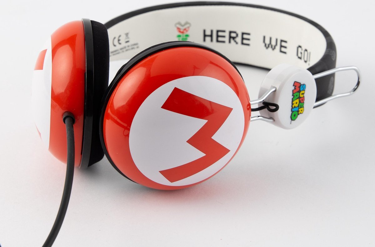 OTL Technologies OTL koptelefoon Super Mario Icon rood/wit junior