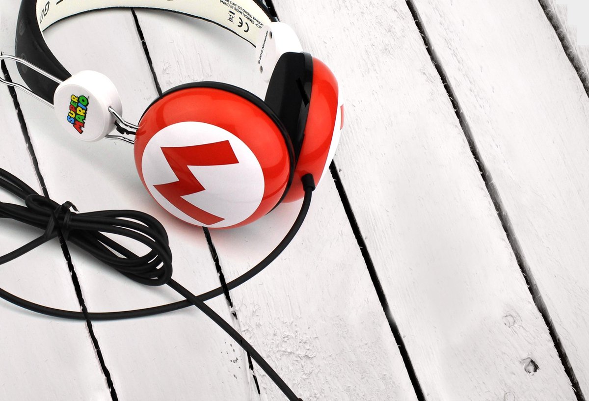 OTL Technologies OTL koptelefoon Super Mario Icon rood/wit junior