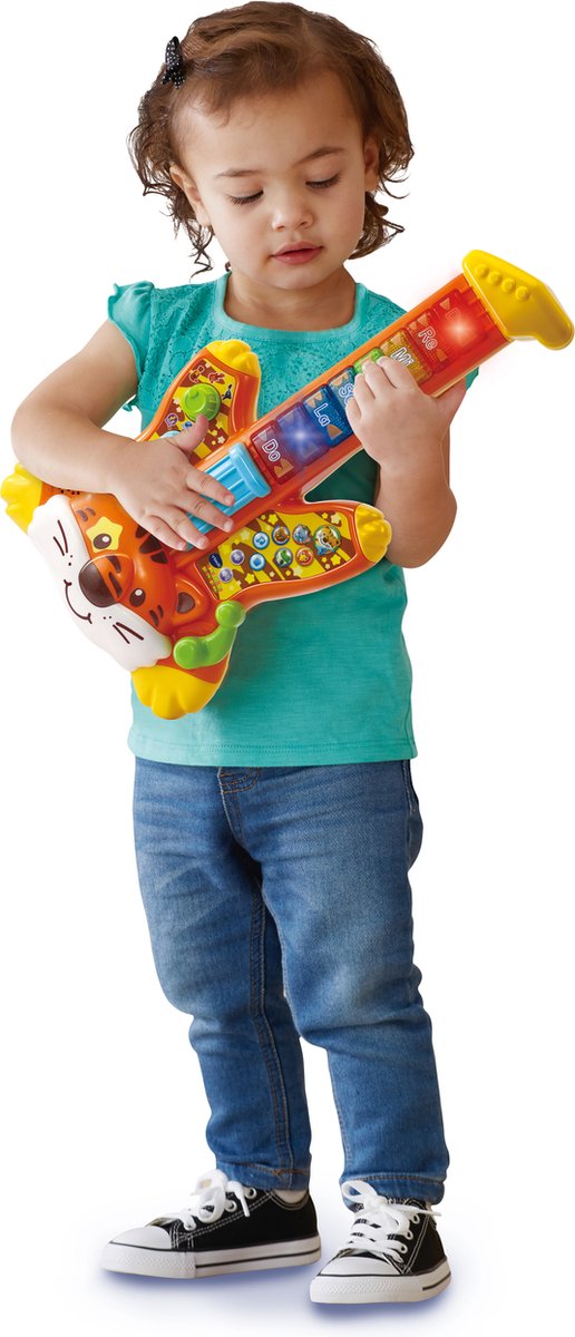Vtech dierengitaar Speel & Zing junior 38 x 22 cm rood/geel