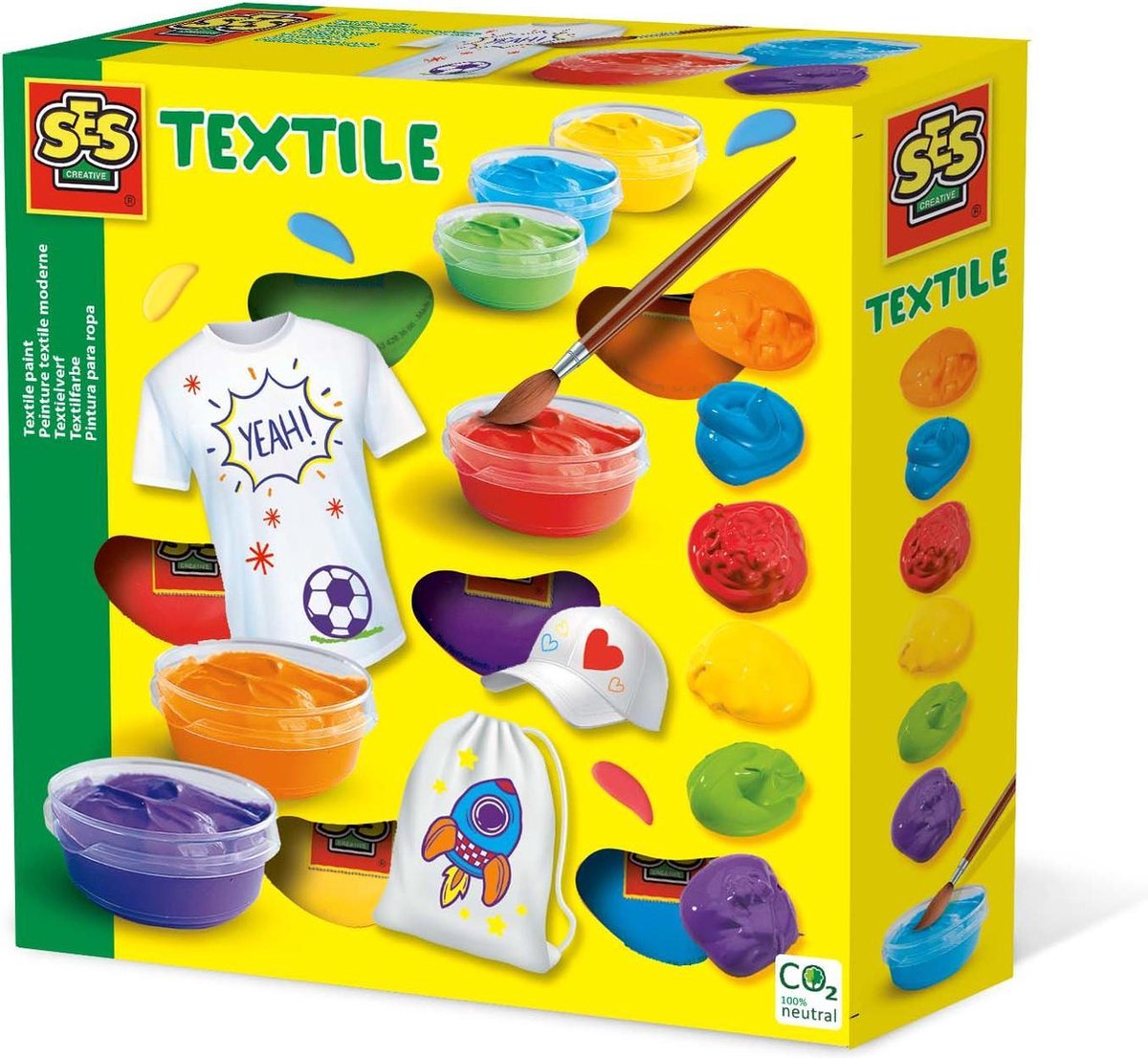 Ses textielverf junior acryl 6 delig