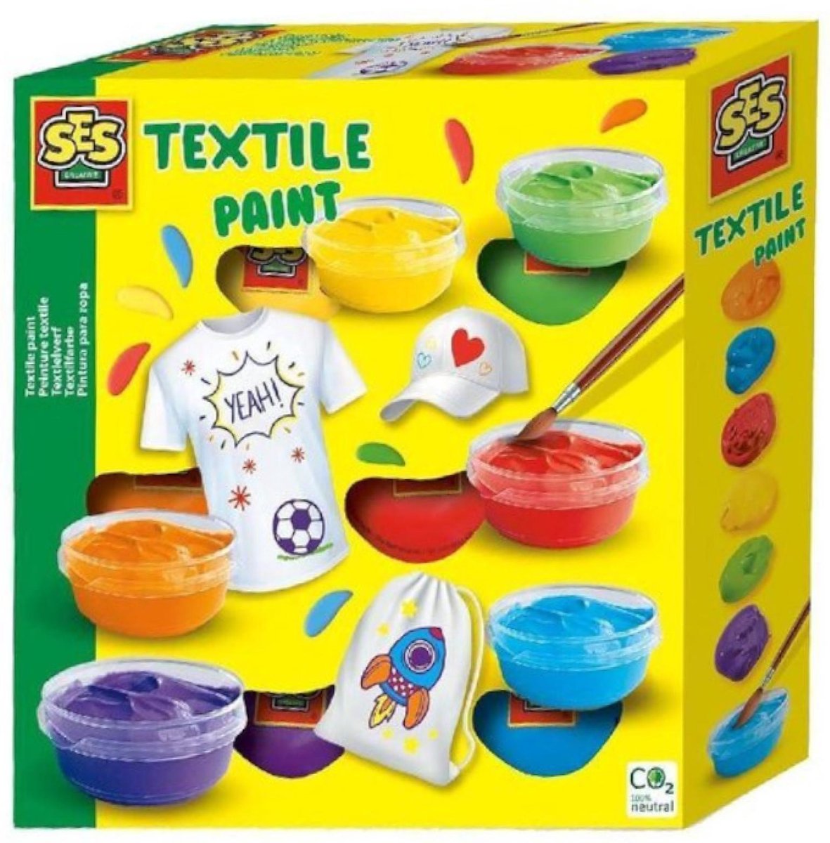 Ses textielverf junior acryl 6 delig