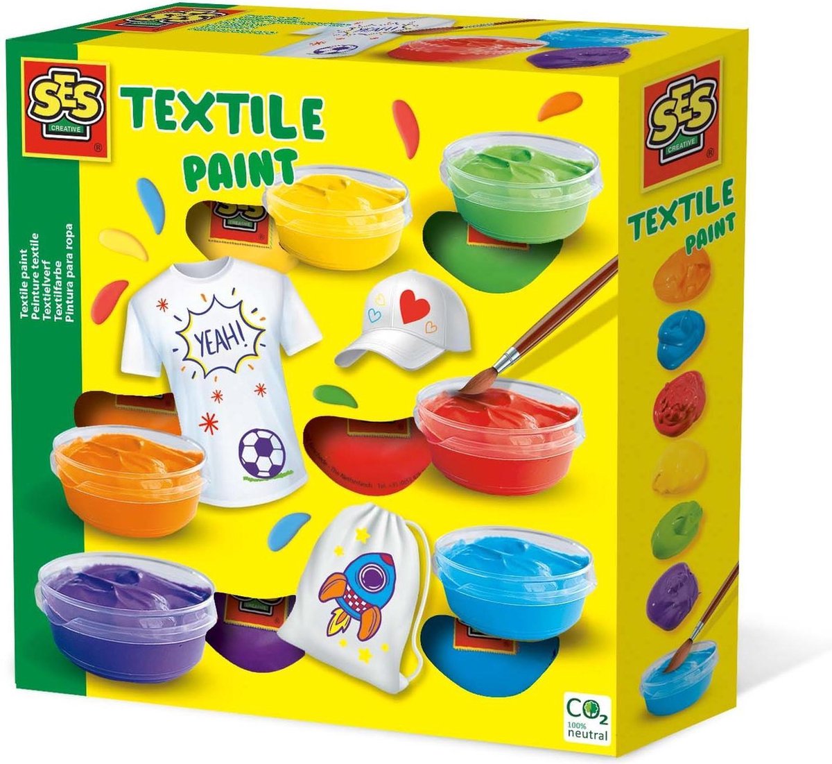 Ses textielverf junior acryl 6 delig