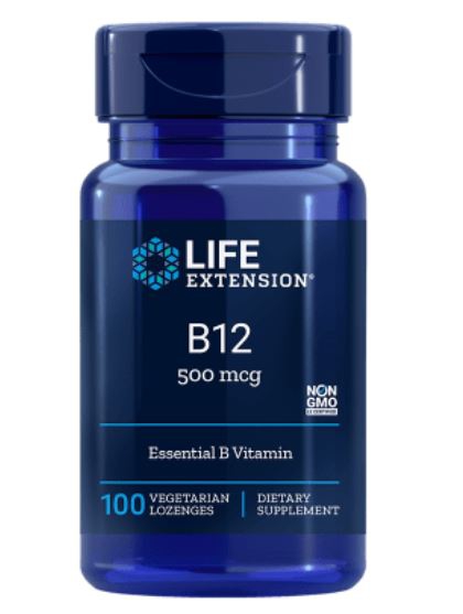 Life Extension Vitamine B12 - 500 Mcg 100 zuigtabletten -