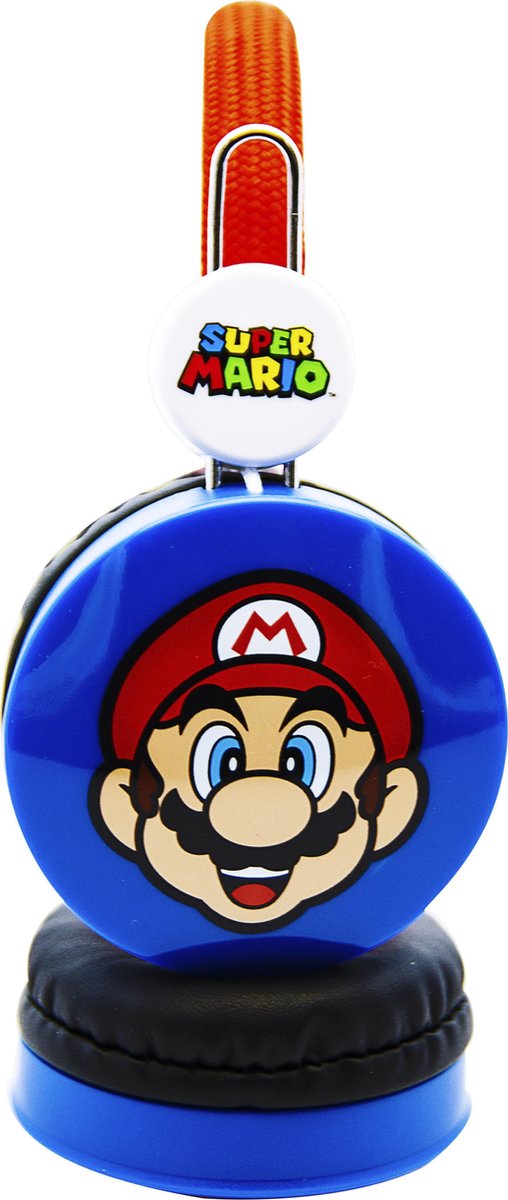 Nintendo koptelefoon Super Mario junior 3,5 mm 85db - Blauw