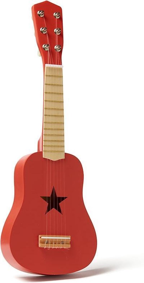 Kid&apos;s Concept houten gitaar met 6 snaren 53 cm - Rood