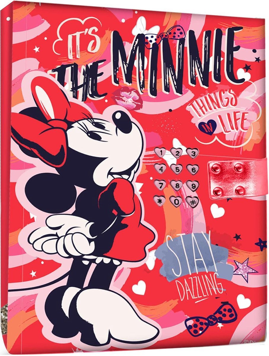 Disney dagboek Minnie Mouse meisjes 15,5 x 21 cm papier - Rood