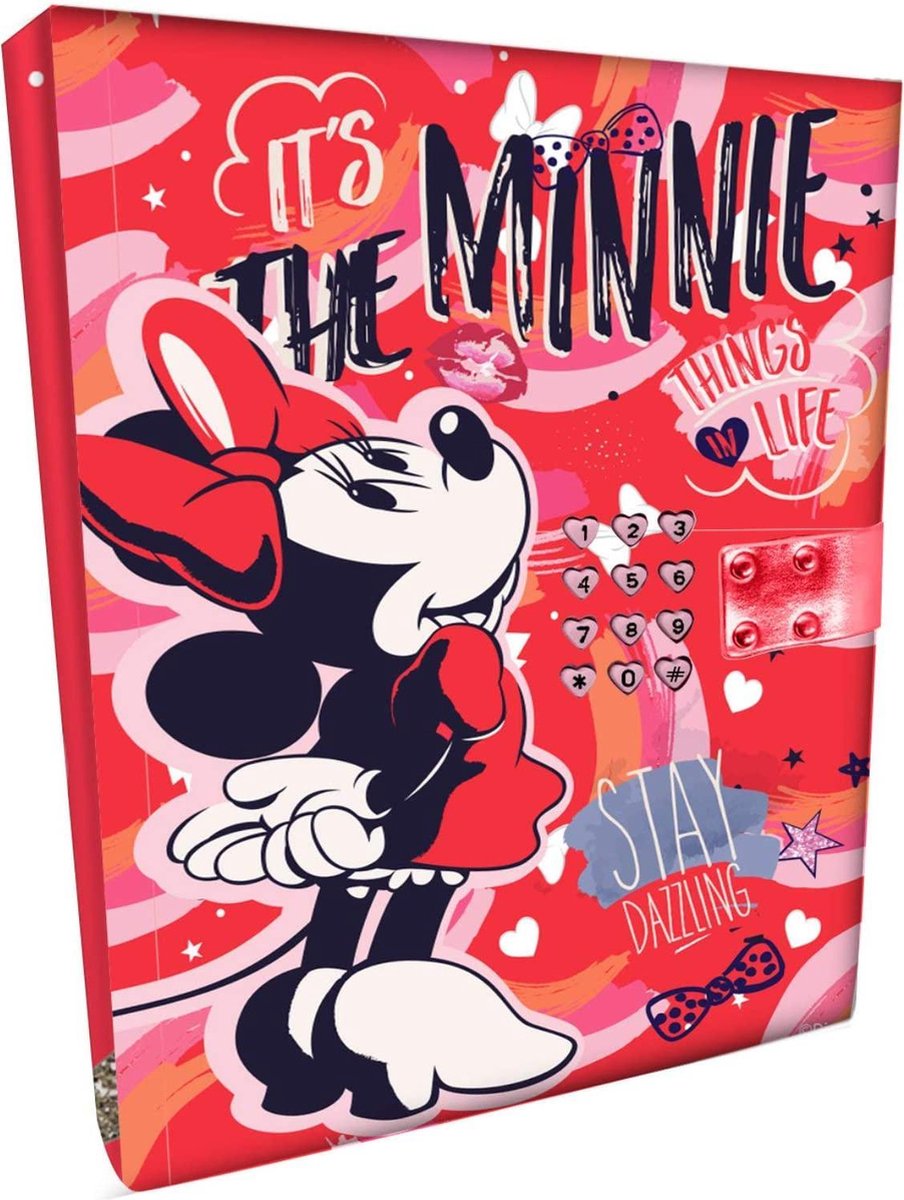 Disney dagboek Minnie Mouse meisjes 15,5 x 21 cm papier - Rood