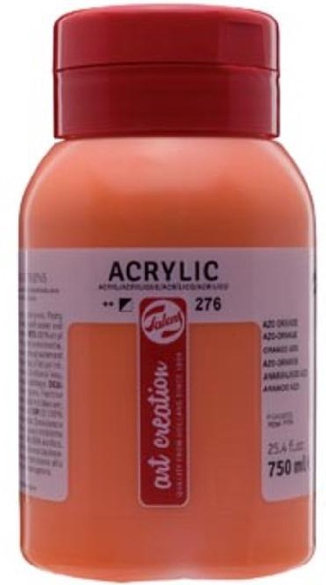 Talens acrylverf 750 ml 16,5 cm - Oranje
