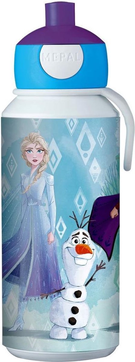 Mepal Rosti pop up beker Disney Frozen II 400 ml/wit - Blauw