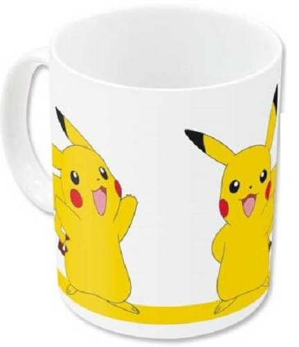 Pokémon mok Pikachu 350 ml junior keramiek wit/geel