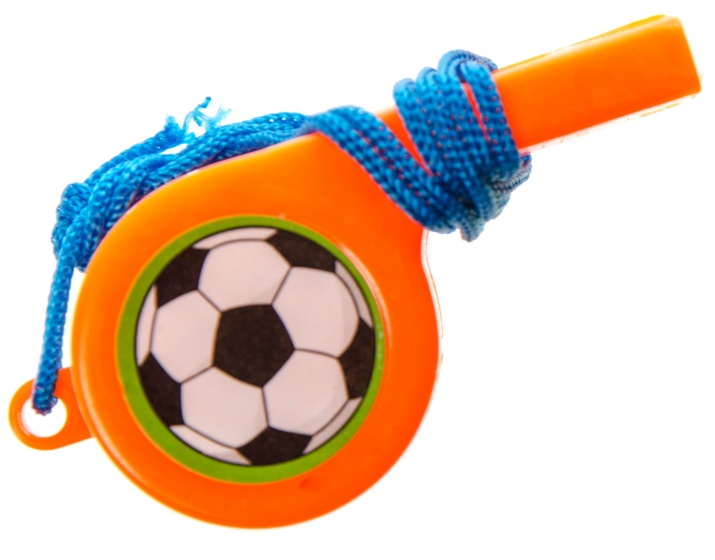 LG-Imports LG Imports voetbalfluit met koord 4 cm - Oranje