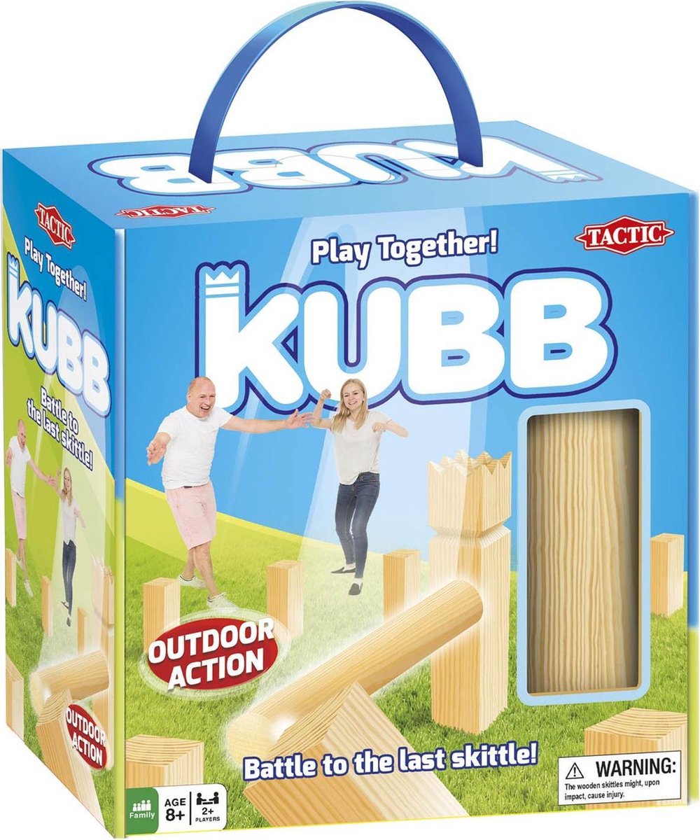 Tactic werpspel Kubb in Cardboard Box