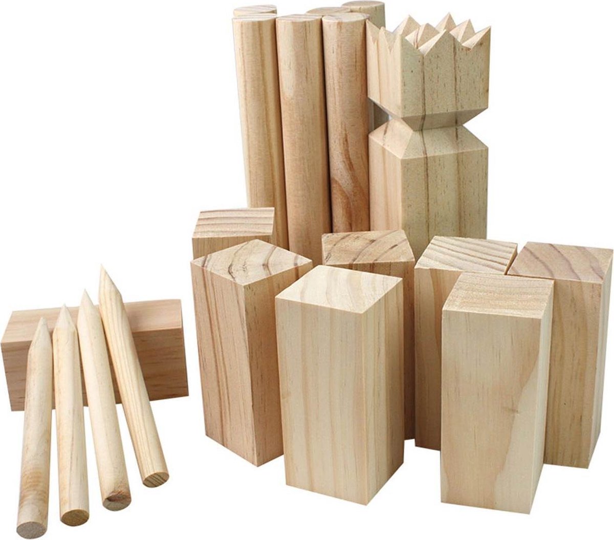 Tactic werpspel Kubb in Cardboard Box