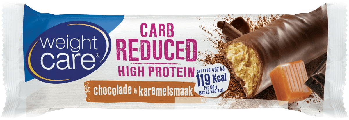 Weight Care Carb Reduced High Protein Reep Karamel