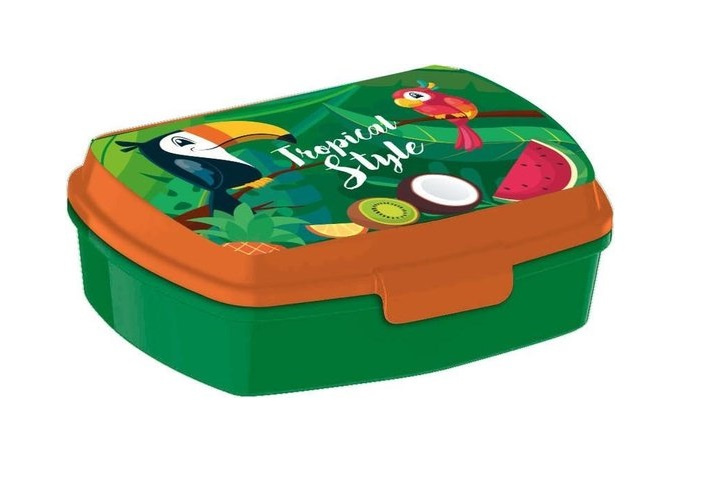 Kids Licensing lunchbox Tropical Style junior aluminium - Groen