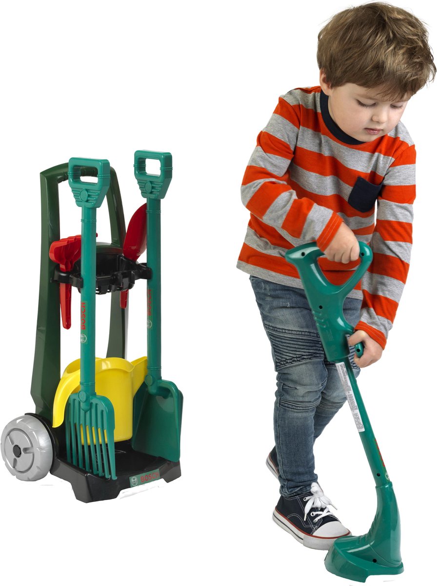 Theo Klein Klein Bosch tuinaccessoireskar 7 delig - Groen