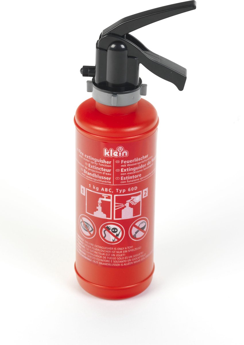 Klein brandblusser met sprayfunctie 25 x 6 x 6 cm - Rood