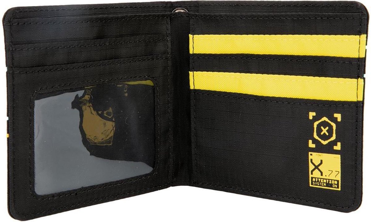 Jinx portemonnee Hack Bifold 12 x 10 x 2 cm polyurethaan - Zwart