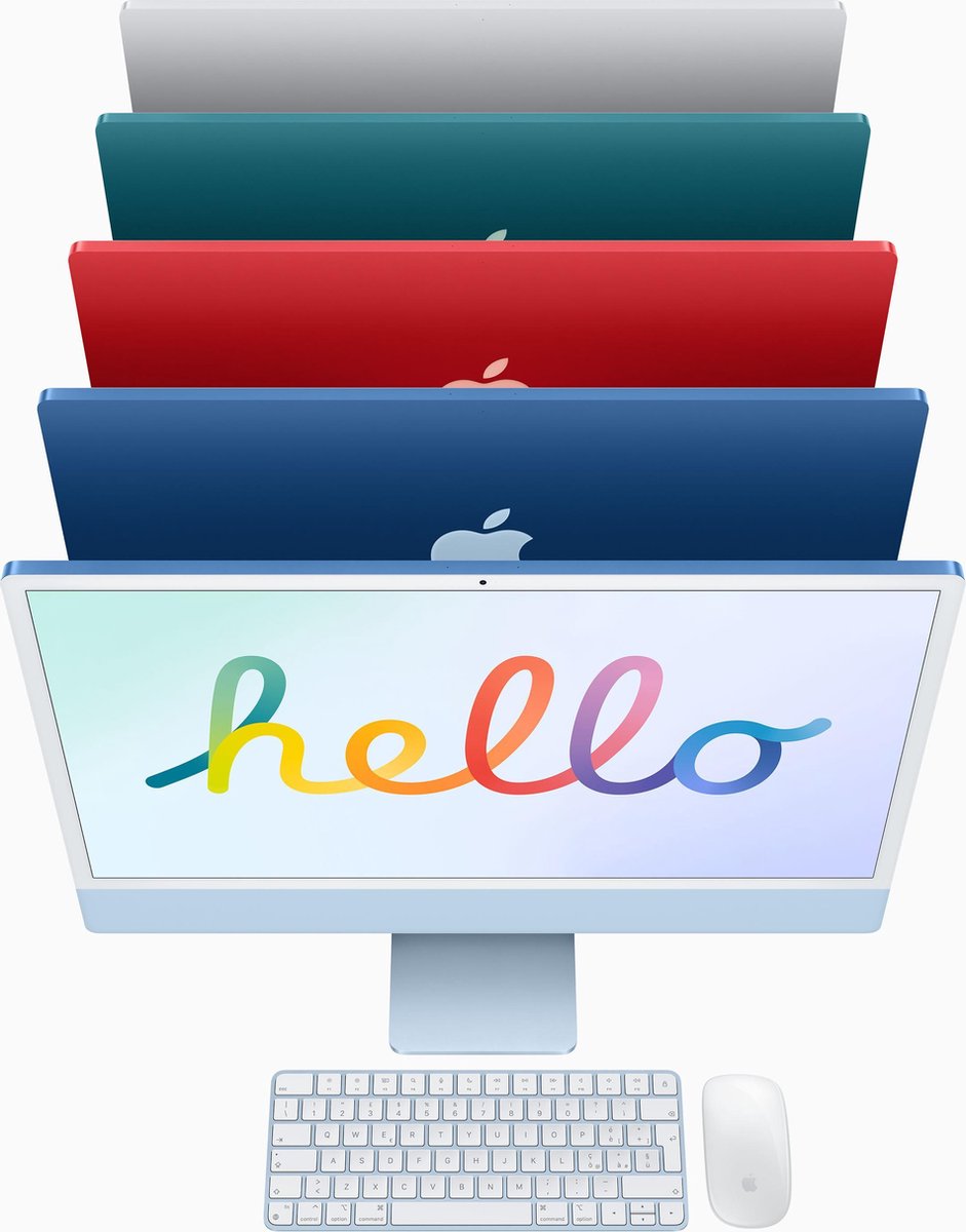 Apple iMac 24" (2021) MGPM3N/A 8GB/256GB 8 core GPU - Roze